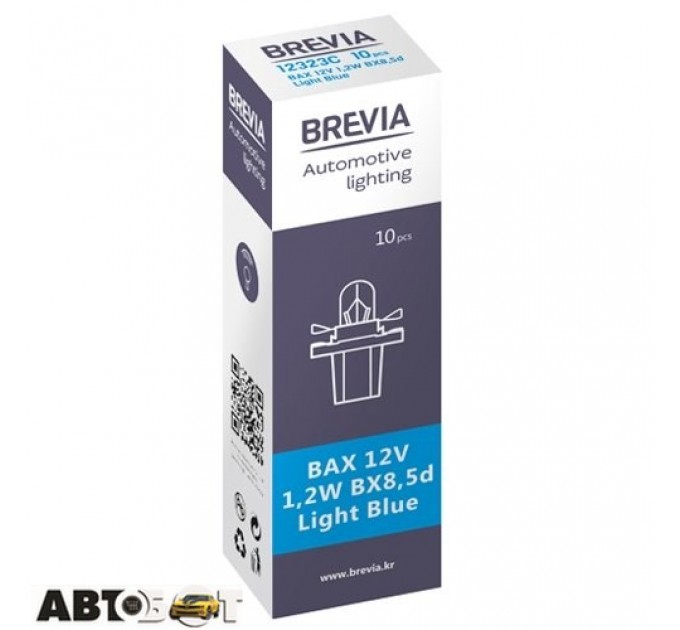  Лампа накаливания BREVIA Light Blue BAX BX8.5d 12V 1.2W CP 12323C (1 шт.)