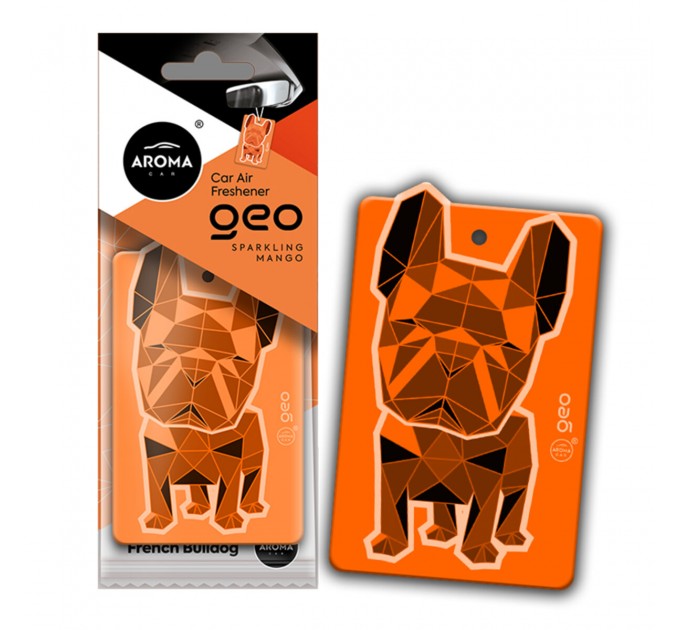 Ароматизатор Aroma Car Cellulose Geo Dog - Orange Sparkling Mango сухой, цена: 57 грн.