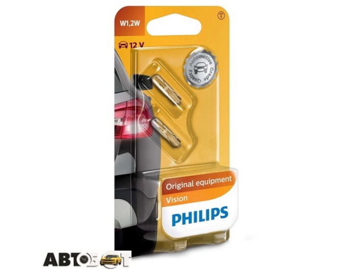 Лампа накаливания Philips Vision W1.2W 12516B2 (2 шт.), цена: 84 грн.
