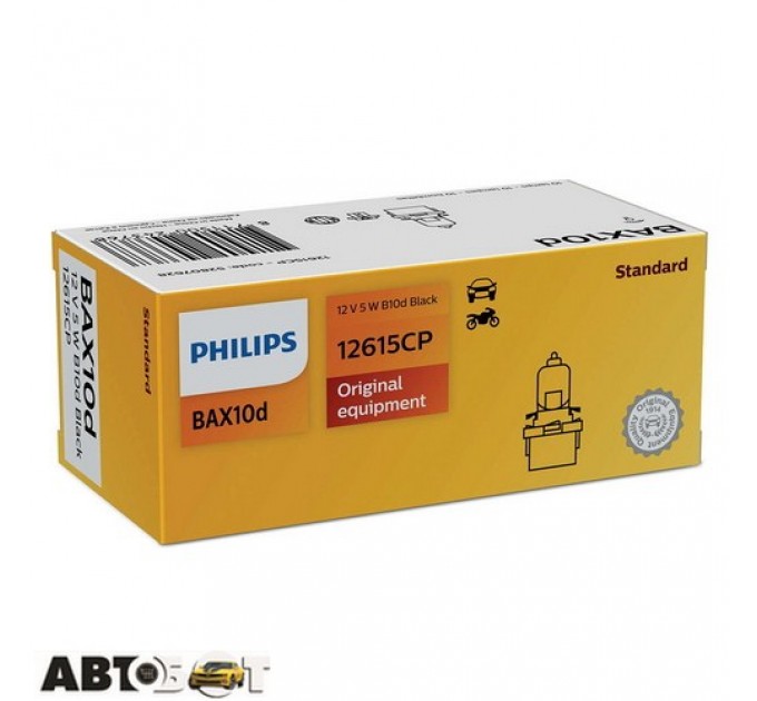 Лампа розжарювання Philips Vision BAX B10d 12V Black 12615CP (1 шт.), ціна: 95 грн.
