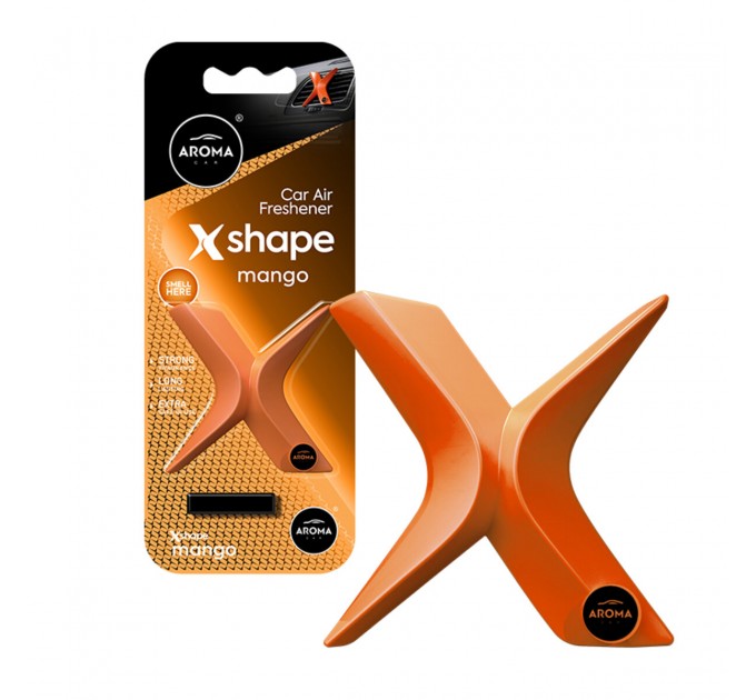 Ароматизатор на дефлектор Aroma Car X Shape 10г - Mango сухой, цена: 129 грн.