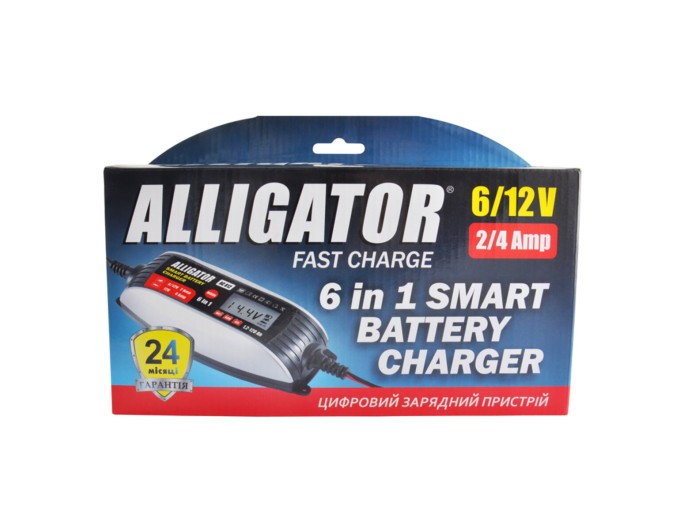 Зарядний пристрій АКБ Alligator 6/12В 120А·год 4А, ціна: 1 074 грн.