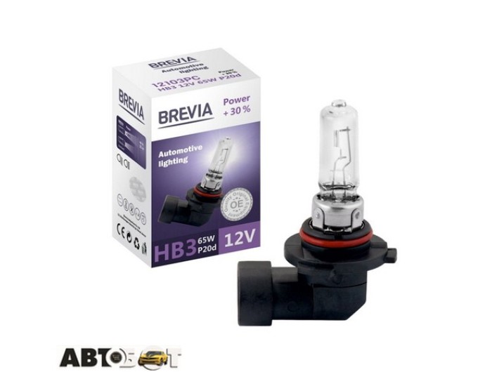 Галогенна лампа BREVIA Power +30% HB3 12103PC (1 шт.), ціна: 147 грн.