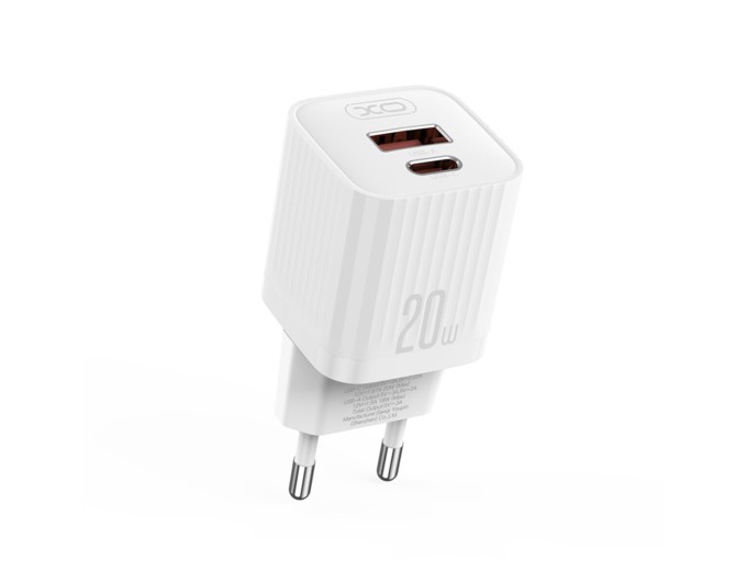 Сетевое зарядное устройство XO L147 PD20W 1USB-A+1USB-C белый, цена: 219 грн.