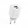 Сетевое зарядное устройство XO L147 PD20W 1USB-A+1USB-C белый, цена: 199 грн.