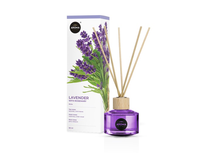 Аромадифузор с палочками Aroma Home Sticks Lavender with rosemary, цена: 229 грн.