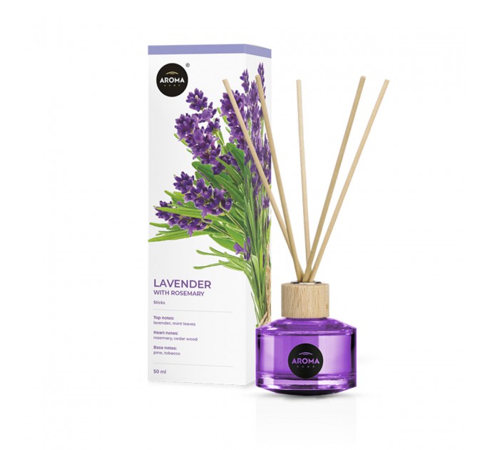 Аромадифузор с палочками Aroma Home Sticks Lavender with rosemary, цена: 229 грн.