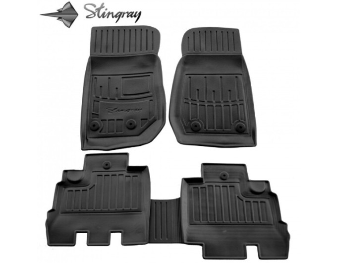 Jeep Wrangler (JK) (5 doors) (2007-2018) комплект 3D ковриков с 5 штук (Stingray), цена: 1 870 грн.