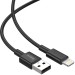 Кабель Brevia USB to Lightning 2,4А 1м, черный box, цена: 120 грн.