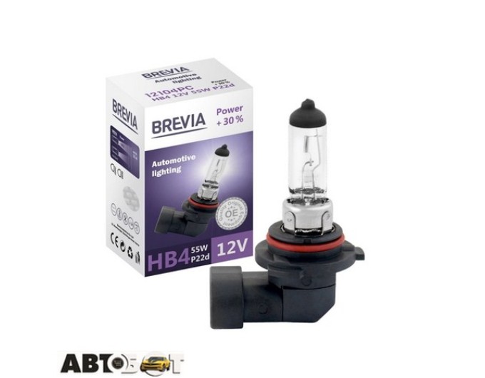 Галогенна лампа BREVIA Power +30% HB4 12104PC (1 шт.), ціна: 147 грн.