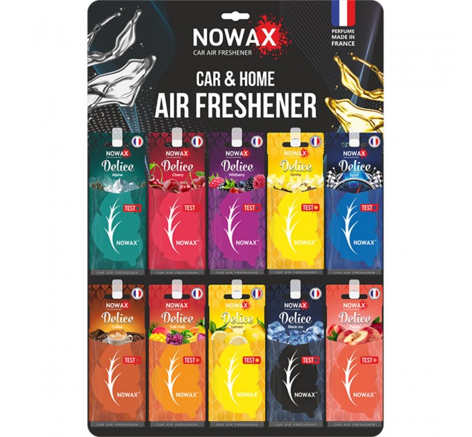 MIX №1 ароматизаторів повітря целюлозних Nowax Delice, ціна: 1 303 грн.