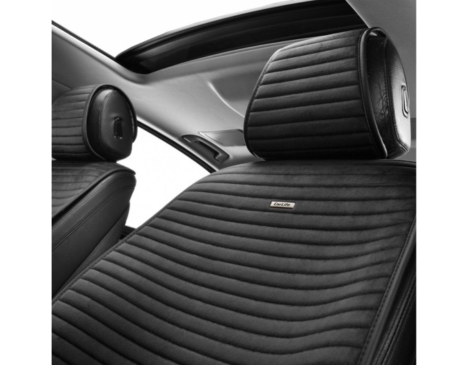 Преміум накидки для передніх сидінь CarLife Sport, black 2шт, ціна: 2 247 грн.