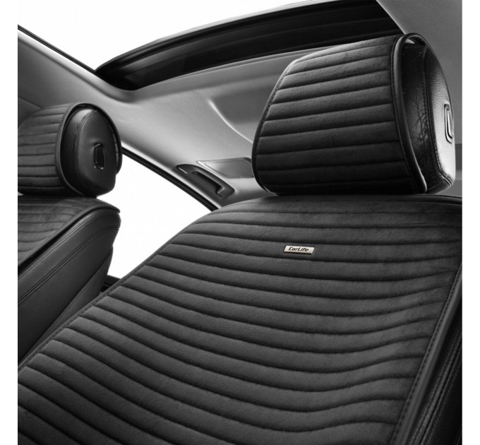 Преміум накидки для передніх сидінь CarLife Sport, black 2шт, ціна: 2 247 грн.