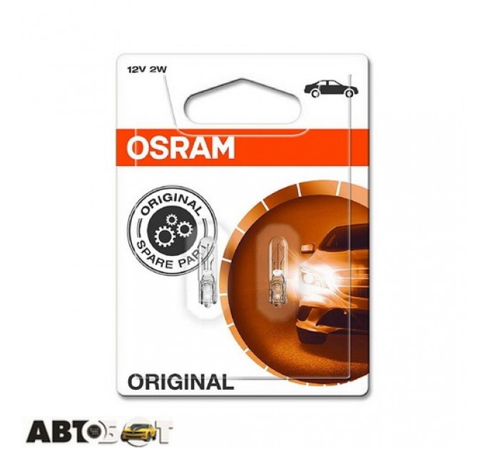  Лампа накаливания Osram 12V 2W 2722-02B (2шт.)