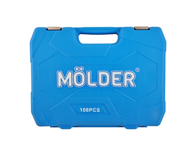 Профессиональный набор инструментов в кейсе MÖLDER 1/2 ", 1/4" 72 T, CR-V, 108ед., цена: 4 446 грн.