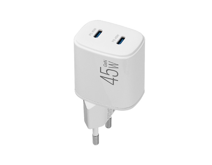 Сетевое зарядное устройство Brevia ePowerGaN PD45W 2xUSB-C белый, цена: 960 грн.