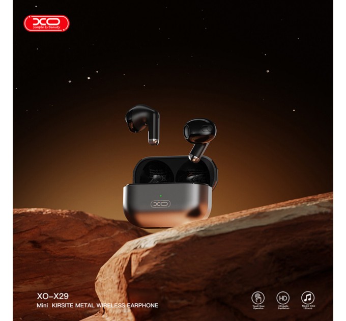 Беспроводные наушники XO TWS X29 Meteorite Zinc Alloy серые, цена: 819 грн.