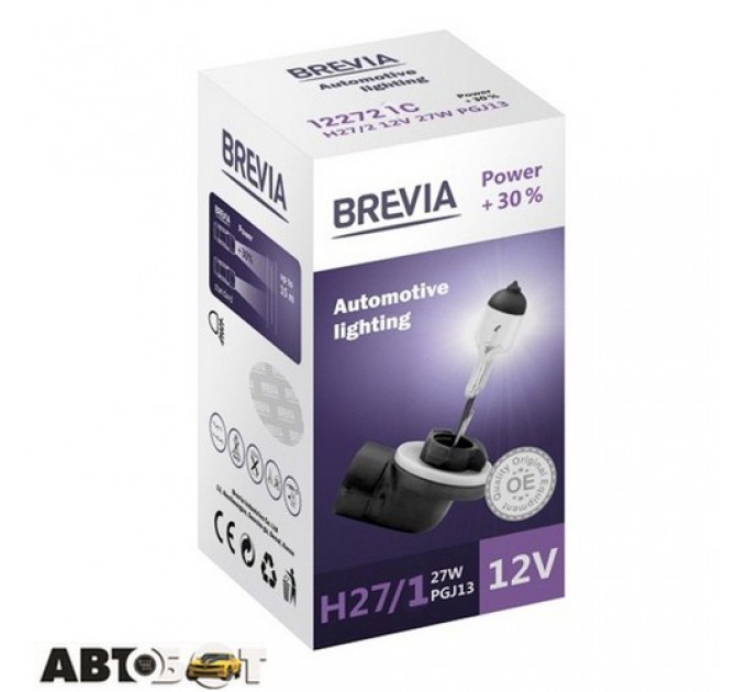  Галогенная лампа BREVIA Power +30% H27/1 12V 27W PG13 CP 12271PC (1 шт.)