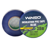 Лента изоляционная ПВХ Winso д.30м, ш.19мм, т.130мк, синяя
