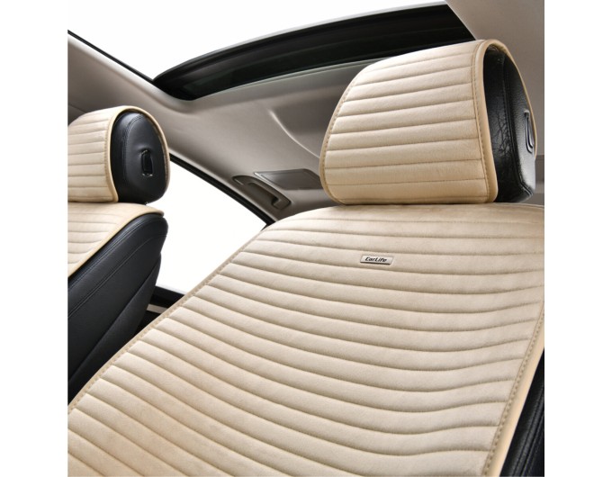 Комплект преміум накидок для сидінь CarLife Sport, biege, ціна: 4 561 грн.
