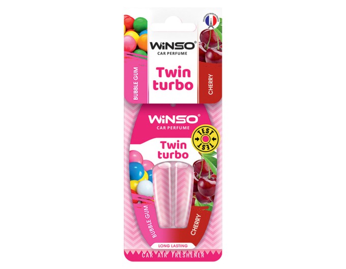 Ароматизатор з подвійною капсулою Winso Twin Turbo - Bubble Gum & Cherry, ціна: 76 грн.