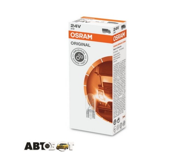 Лампа накаливания Osram W2.1x9.5d 24V 2W 2840 (1шт.), цена: 58 грн.