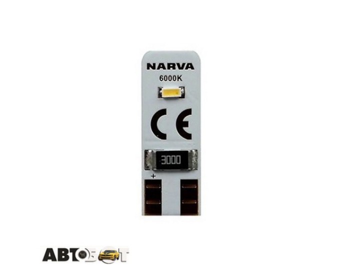 LED лампа Narva W5W 12V 0.6W 6000K 18001B2 (2 шт.), ціна: 305 грн.