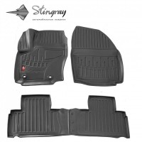 Ford Galaxy (WA6) (2006-2015) (OWAL clips) комплект 3D ковриков с 4 штук (Stingray)