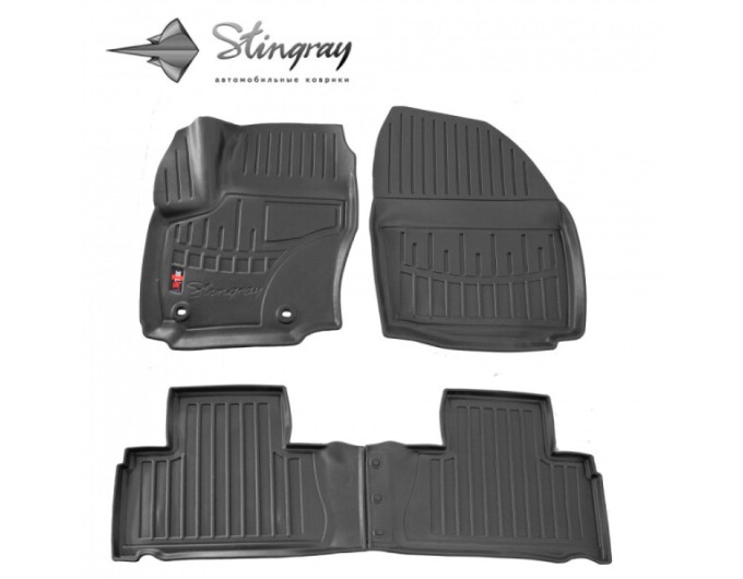 Ford S-Max (2006-2014) (OWAL clips) комплект 3D ковриков с 4 штук (Stingray), цена: 1 870 грн.