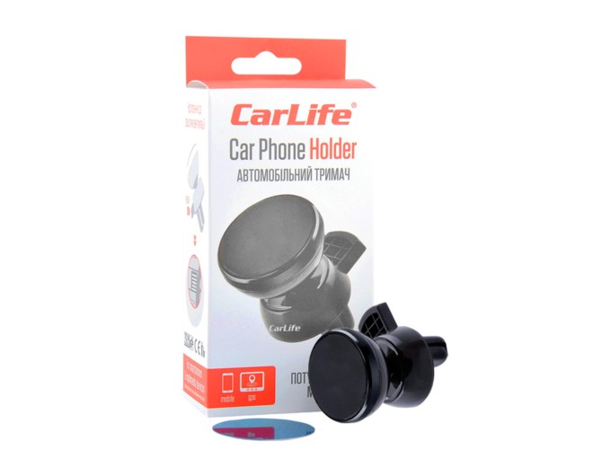 Тримач телефону автомобільний Carlife магнітний на дефлектор, ціна: 143 грн.