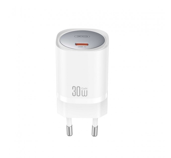 Сетевое зарядное устройство XO CE20 PD30W/PPS33W 1USB-C + Lightning кабель белый, цена: 409 грн.
