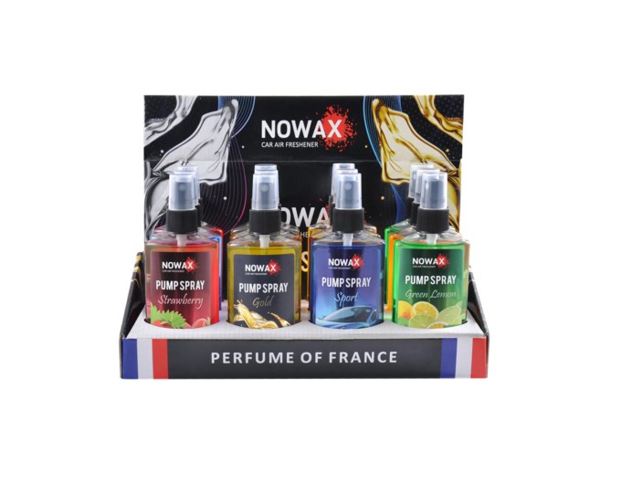 Ароматизатор Nowax Pump Spray MIX №1, 75ml, 12шт набір, ціна: 1 158 грн.