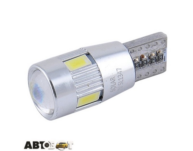 LED лампа SOLAR T10 W2.1x9.5d 12V 6SMD 5730 CANBUS white SL1347 (2 шт.), ціна: 150 грн.