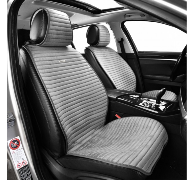 Комплект преміум накидок для сидінь CarLife Sport, grey, ціна: 4 561 грн.