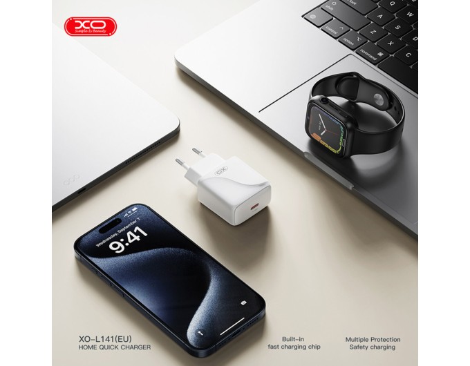 Сетевое зарядное устройство XO L141 USB-C 20W белый, цена: 159 грн.