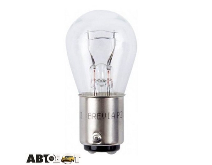 Лампа розжарювання BREVIA P21/4W 12V 21/4W BAZ15d CP 12304C (1 шт.), ціна: 21 грн.
