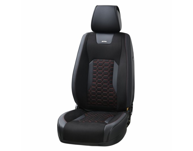 Комплект, 3D чехлы для передних сидений BELTEX Montana, black-red 2шт, цена: 3 471 грн.
