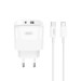 Сетевое зарядное устройство XO L138 PD30W/QC18W 1USB-A+1USB-C + Type-c кабель белый, цена: 379 грн.