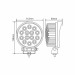Фара світлодіодна Brevia Epistar white Flood 10-30V, 42W (14x3W), 2800Lm, 1шт, ціна: 574 грн.