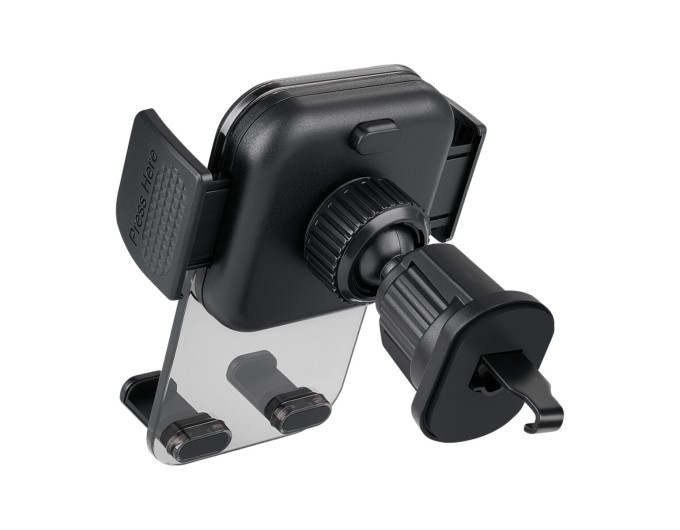 Держатель телефона автомобильный Brevia AirVent Pro СrystalHold на дефлектор, для 4.7-6.8", ширина до 90мм, черный, цена: 379 грн.