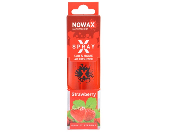 Ароматизатор Nowax X Spray Strawberry в коробці, ціна: 140 грн.