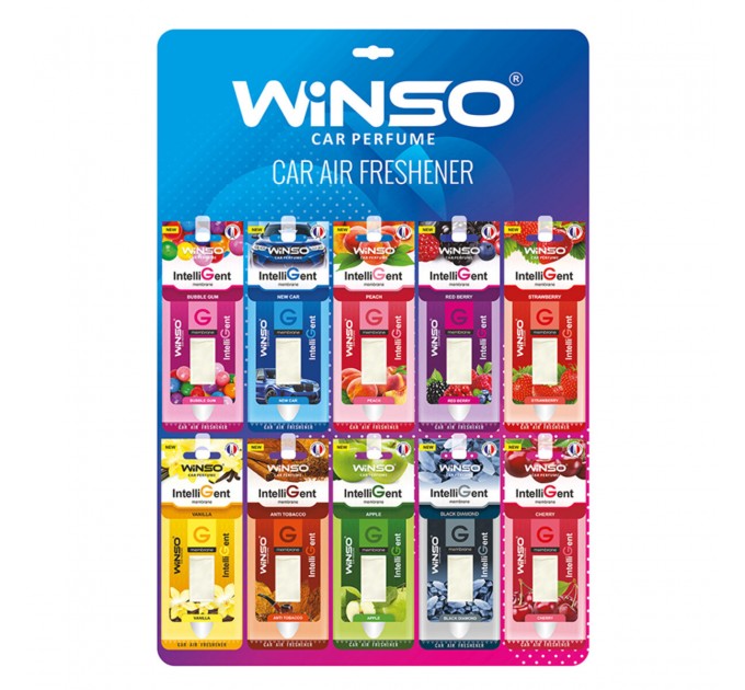 Освежитель воздуха с мембраной Winso IntelliGent дисплей MIX (20шт), цена: 1 206 грн.