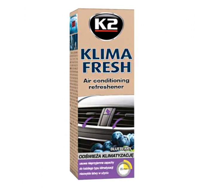 Очиститель кондиционера K2 Klima Fresh голубика 150мл, цена: 127 грн.
