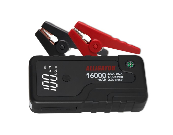 Пусковий пристрій Alligator Jump Starter 300A/600A 16000mAh, ціна: 2 700 грн.