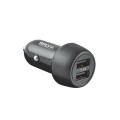 Автомобільний зарядний пристрій Brevia ePower DualDrive 12W 2xUSB-A чорний, ціна: 137 грн.