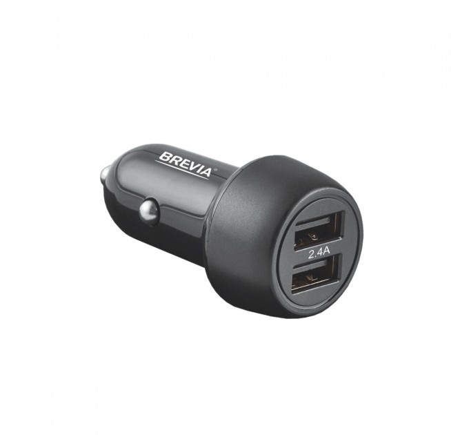 Автомобильное зарядное устройство Brevia ePower DualDrive 12W 2xUSB-A черный, цена: 134 грн.