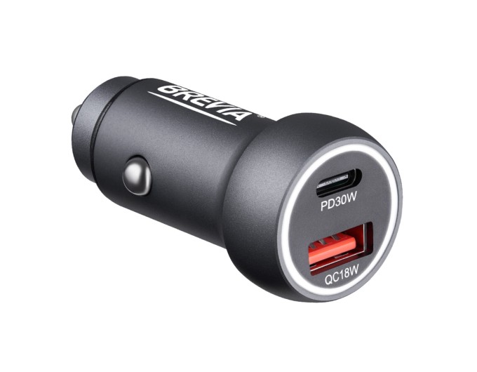 Автомобильное зарядное устройство для Brevia ePower Dual Style Metal LED 48W 1xUSB-C+1xUSB-A, цена: 339 грн.