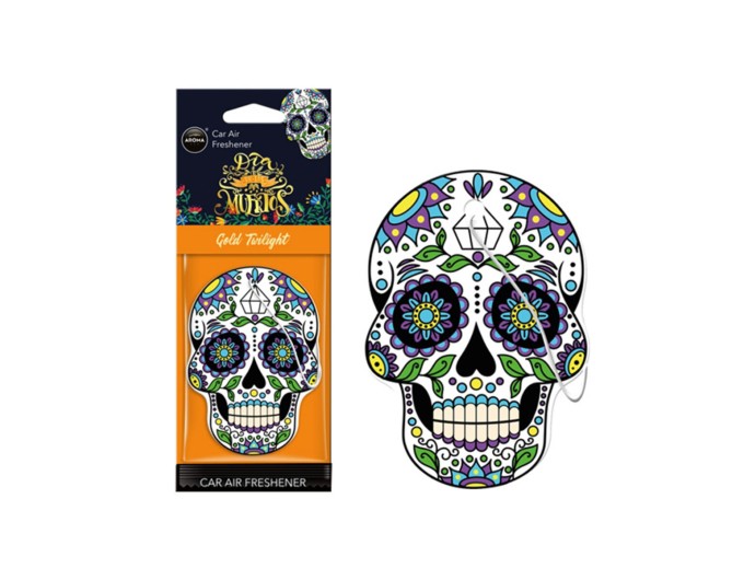 Ароматизатор Aroma Car Cellulose Dia De Los Muertos - Gold Tatoo сухий, ціна: 57 грн.