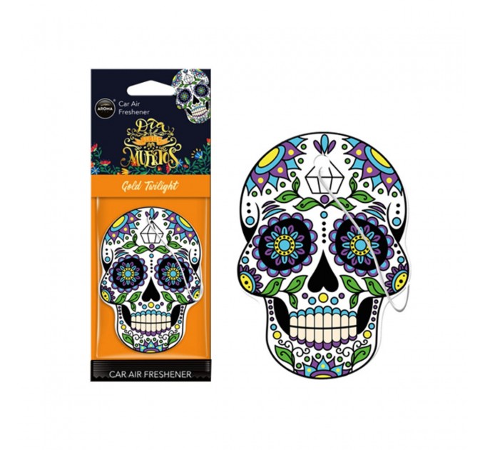 Ароматизатор Aroma Car Cellulose Dia De Los Muertos - Gold Tatoo сухой, цена: 55 грн.