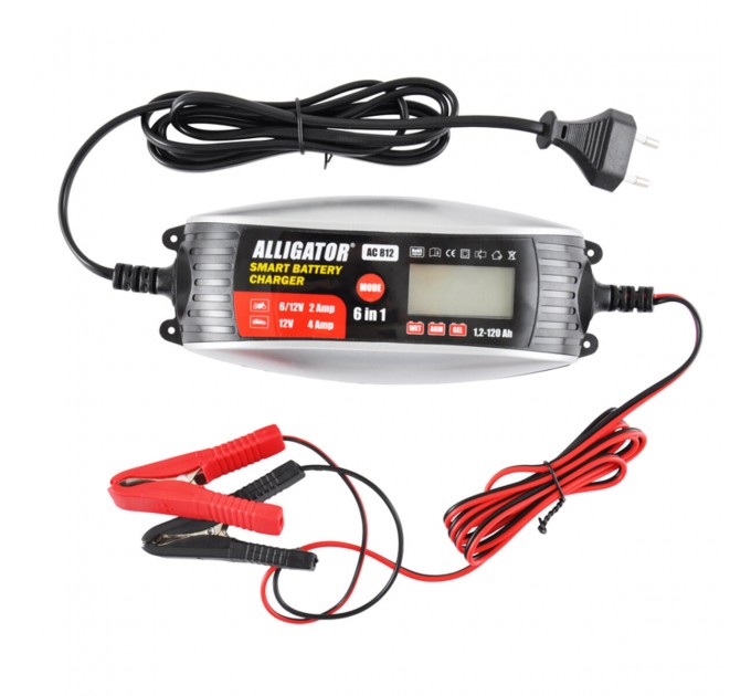 Зарядний пристрій АКБ Alligator 6/12В 120А·год 4А, ціна: 1 022 грн.